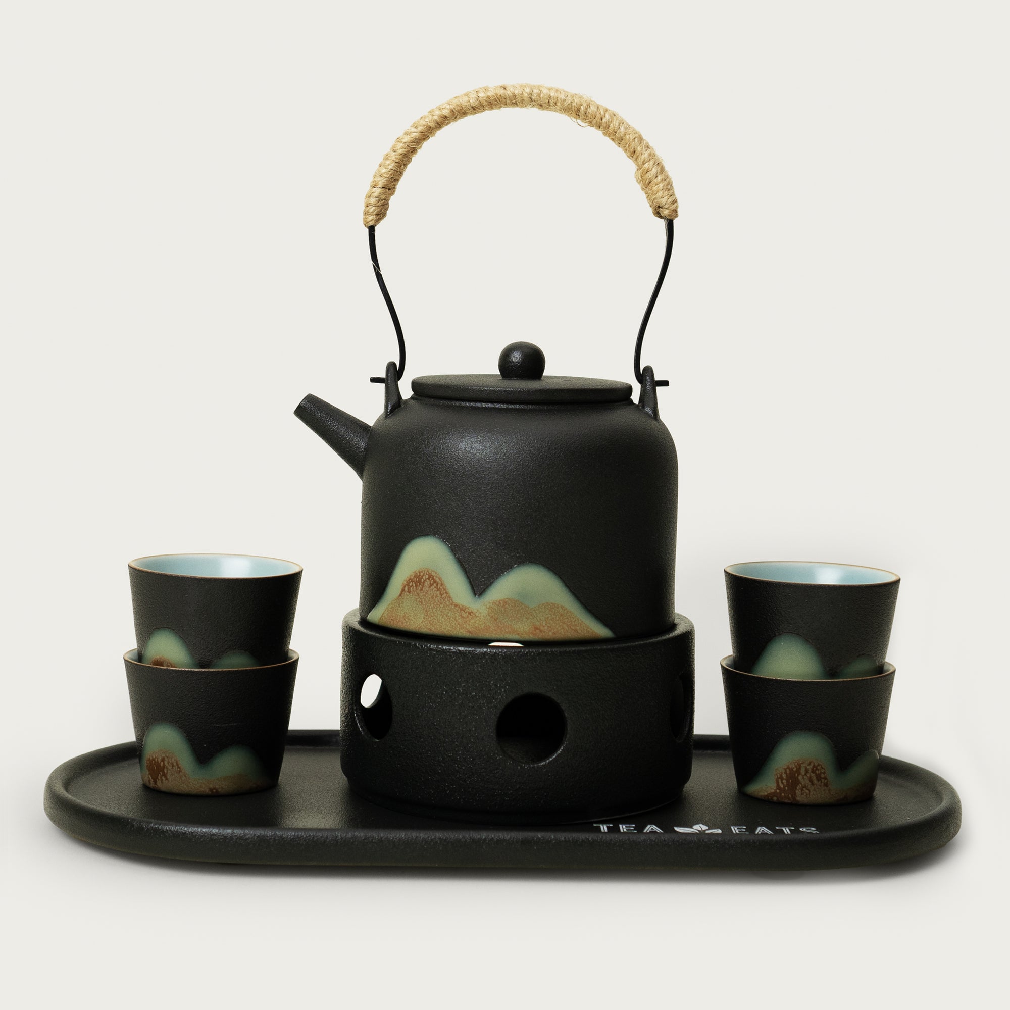 Teekanne-Set (Schwarz)